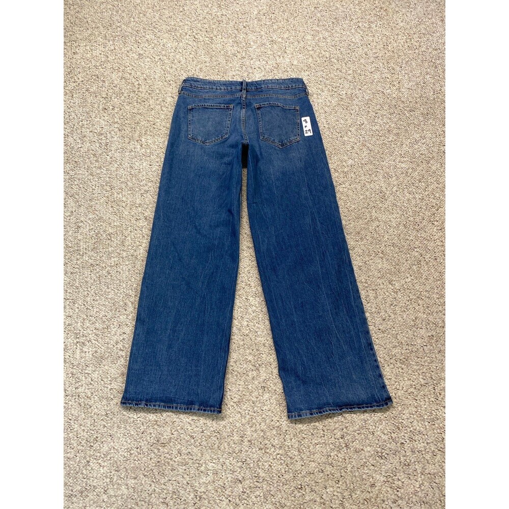 Old Navy Mid Rise Wide Leg Women's Size 8 Denim Jeans - Picture 5 of 8